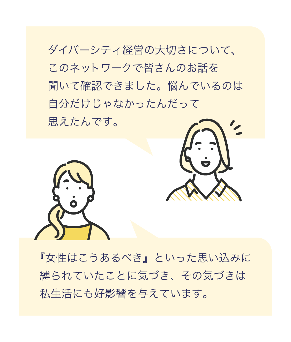 参加女性管理職の声例